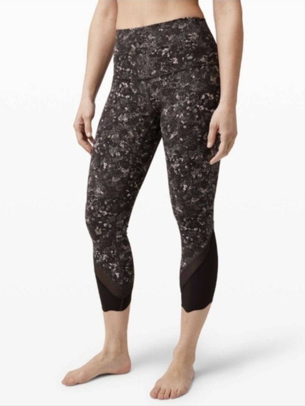 Lululemon Wunder Under Crop High-Rise Roll Down Scallop Leg Full-On Luxtreme 8